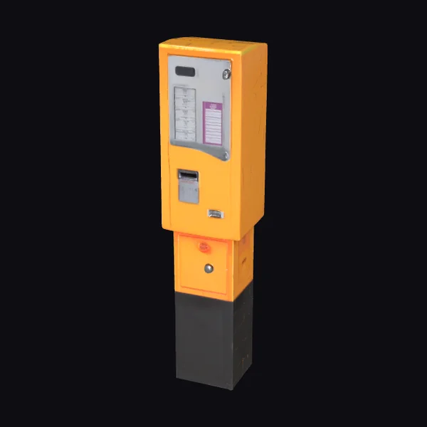 Yellow Ticket Vending Machine