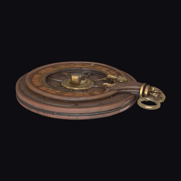 Aged Dark Oak Astrolabe