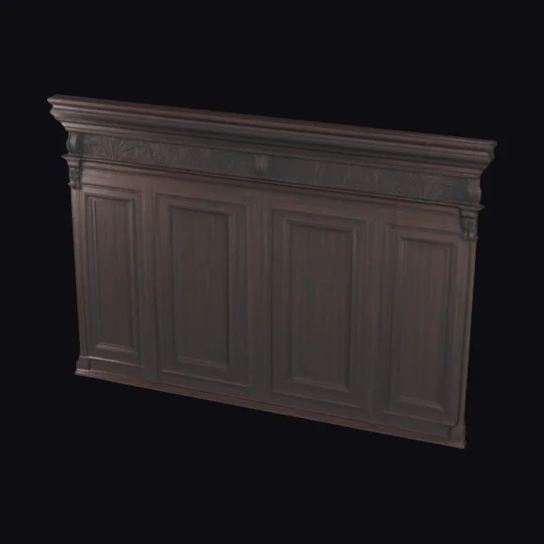Dark Wood Paneling Section