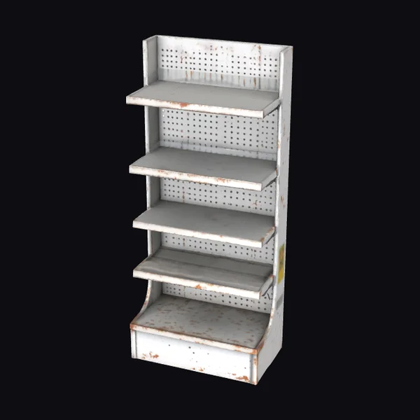 Worn Retail Display Shelf