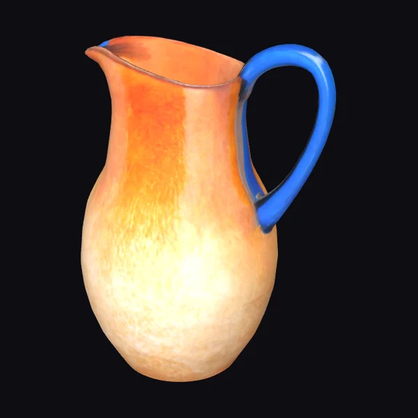 Amber and Blue Pitcher