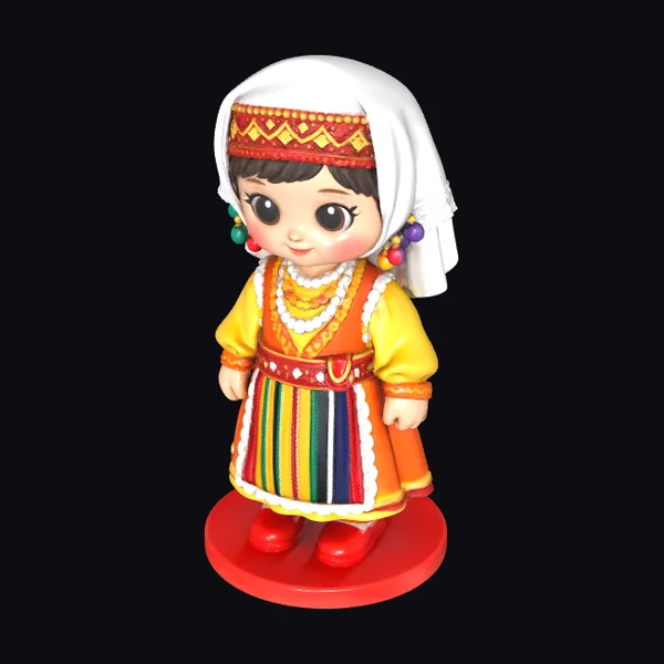 Traditional Folk Costume Doll