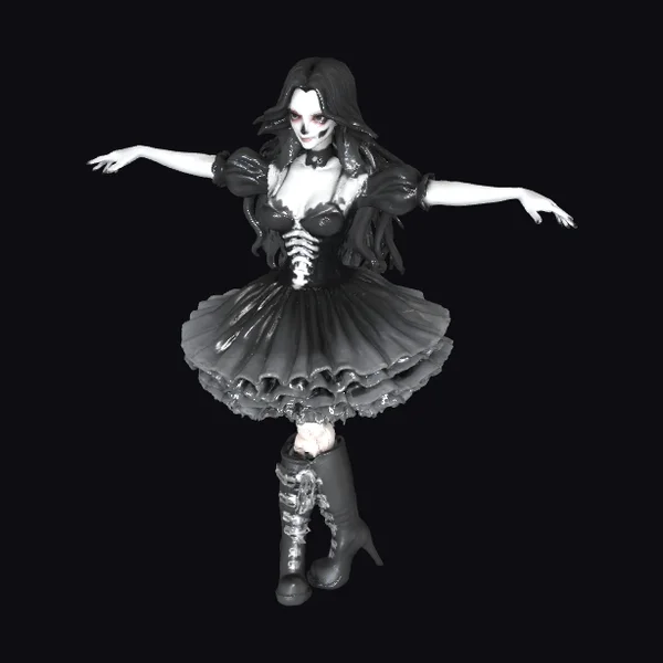 Skeletal Ballerina Figure