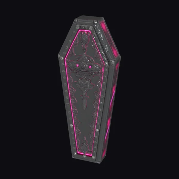 Black Gothic Coffin