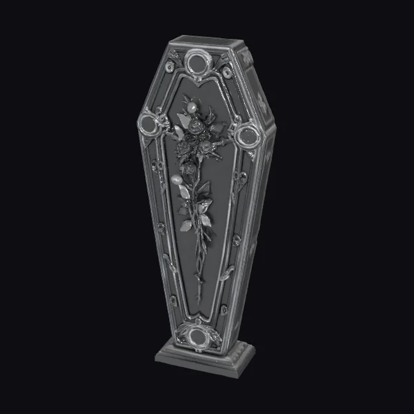 Black Gothic Coffin