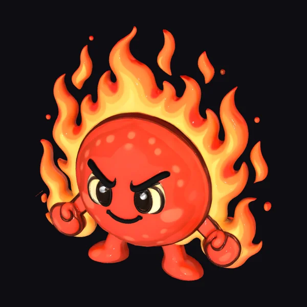 Angry Flame Character