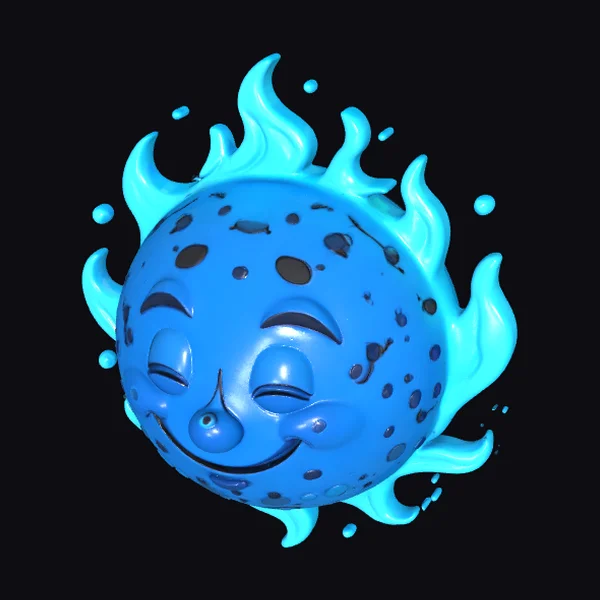 Smiling Blue Giant Star