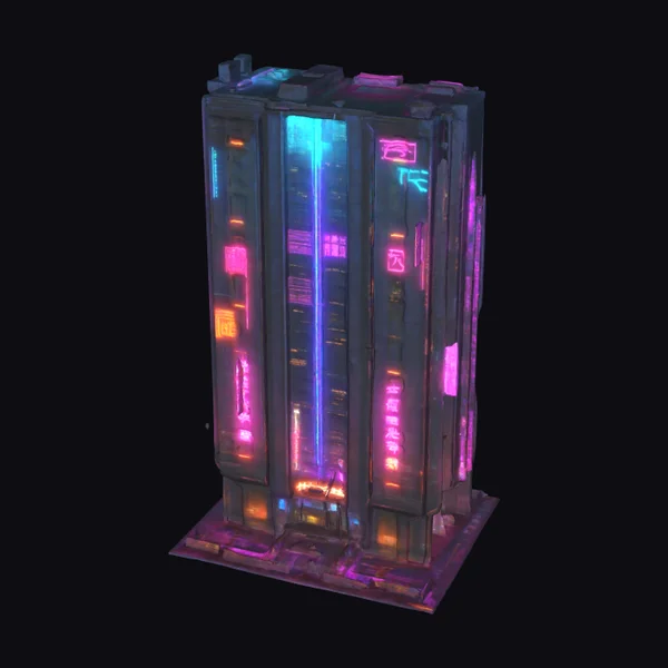 Cyberpunk Skyscraper Tower