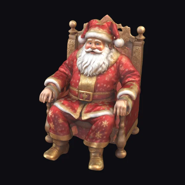 Santa Claus on Throne