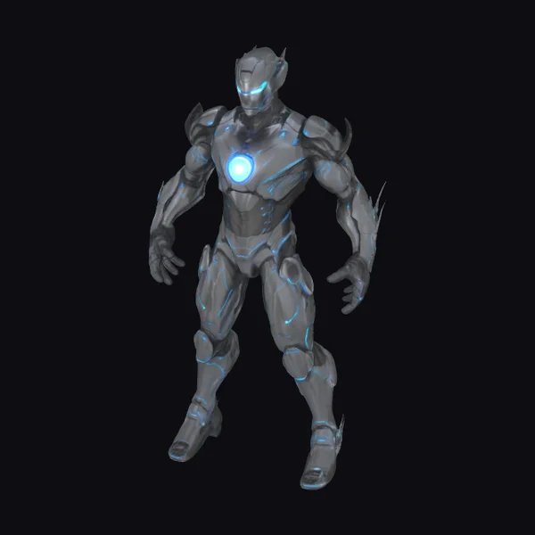 Armored Cybernetic Figure