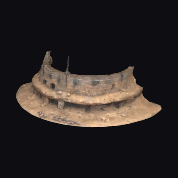 Ancient Cliffside Fortress Ruins