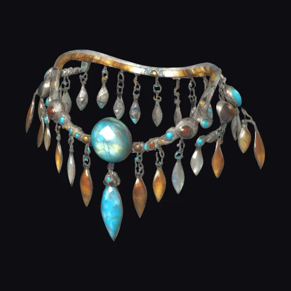 Torc with Gemstone Inlays