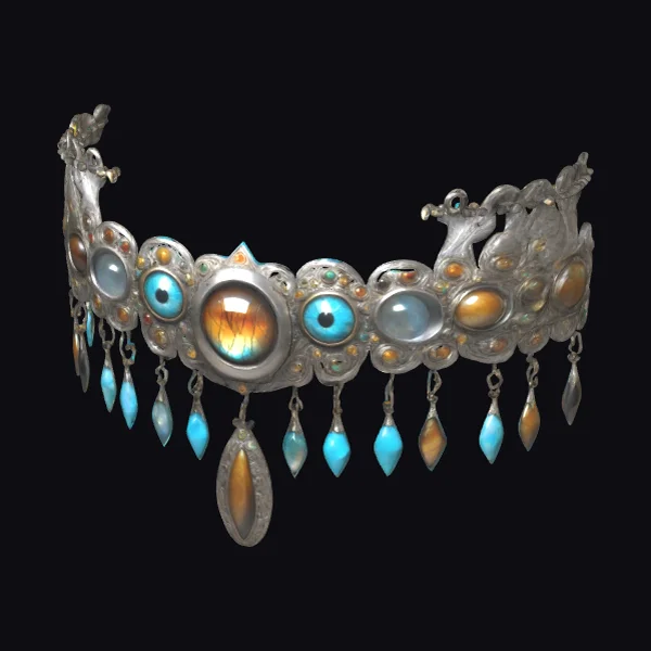 Torc with Gemstone Inlays