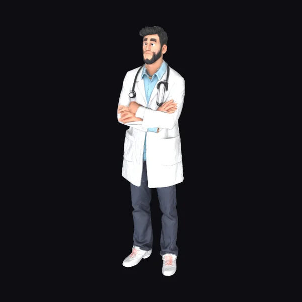 Adult Male Doctor Standing