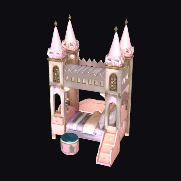 Pink Castle Princess Bunk