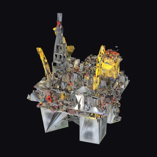 Abandoned Oil Rig Structure