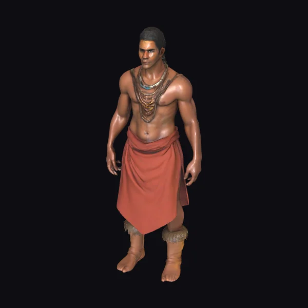 Aboriginal Man with Clothes
