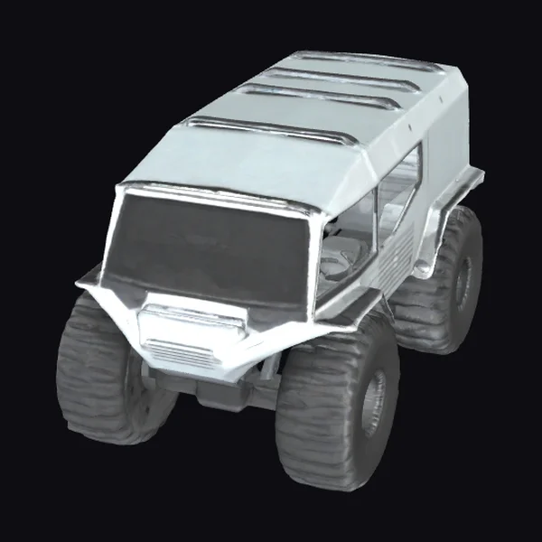Silver All-Terrain Vehicle