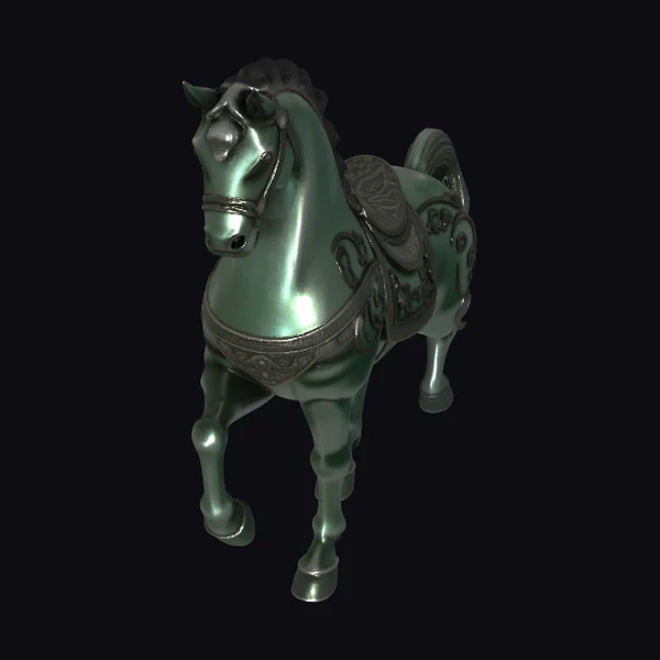 Ancient Bronze Horse Statue