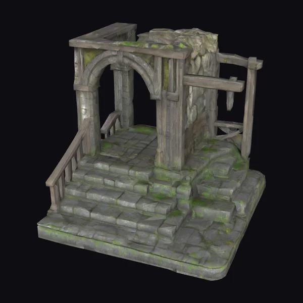 Ancient Stone Archway Steps