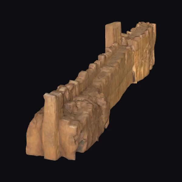 Ancient Clay Fortress Wall