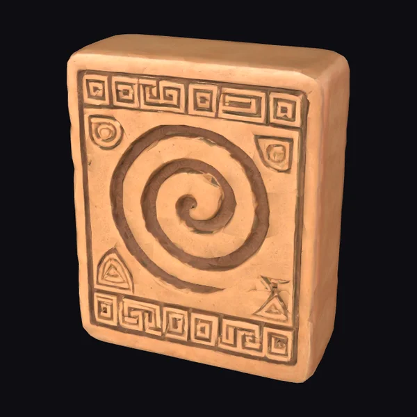 Ancient Spiral Clay Tablet