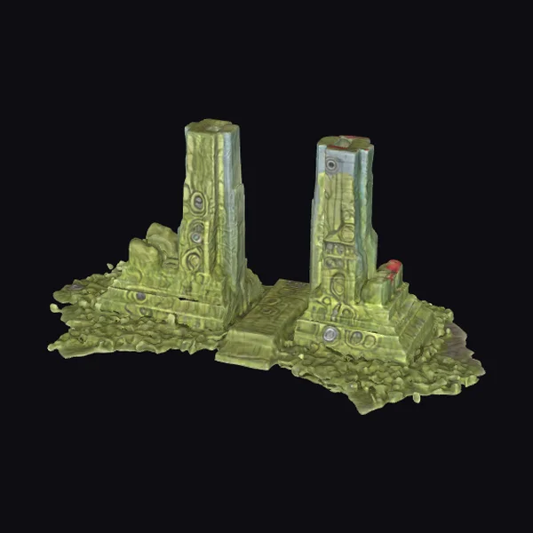 Ancient Jungle Temple Ruins