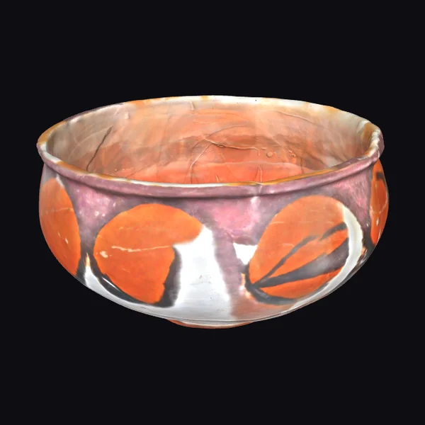 Ancient Painted Pottery Bowl