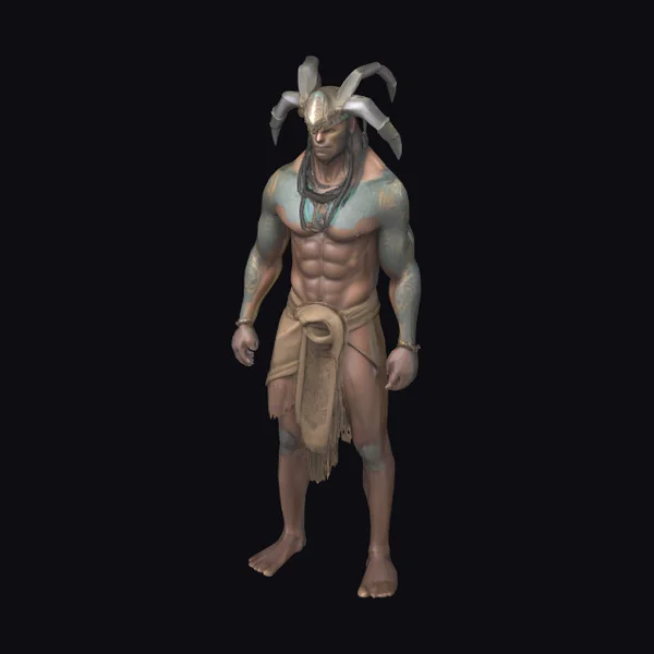 Ancient Warrior Statue