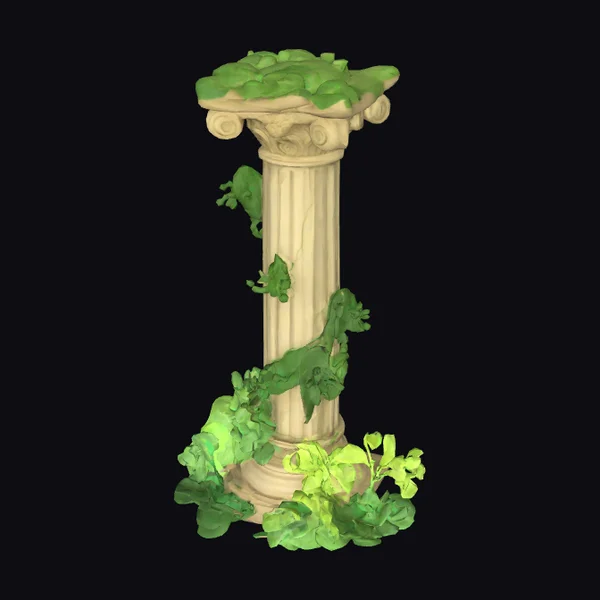 Ancient Overgrown Pillar