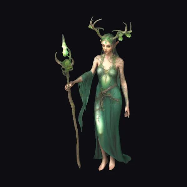 Emerald Elf Priestess