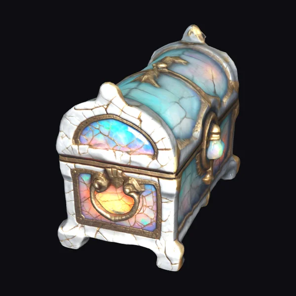 Cracked Porcelain Treasure Chest