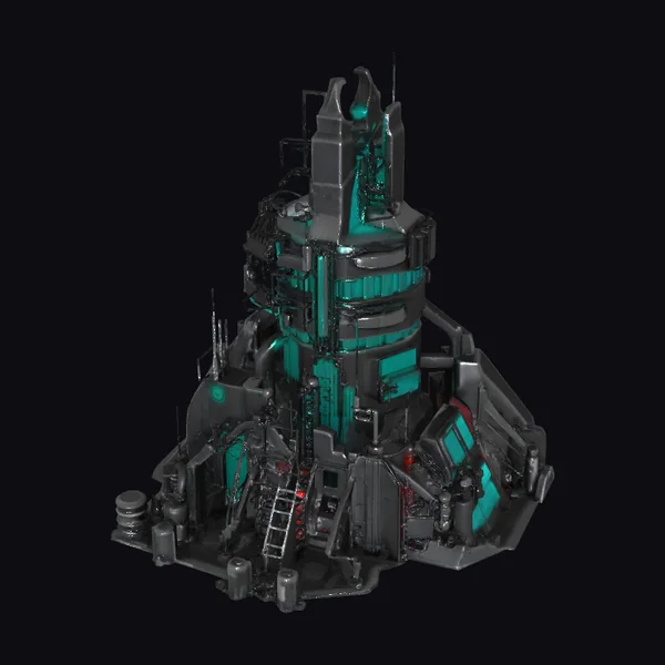 Cyberpunk Tower Structure