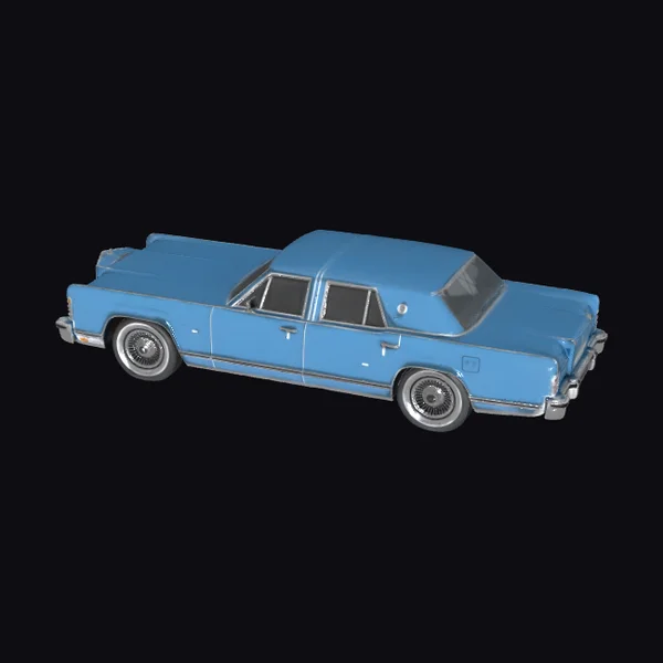 Crystal Blue Lincoln Continental
