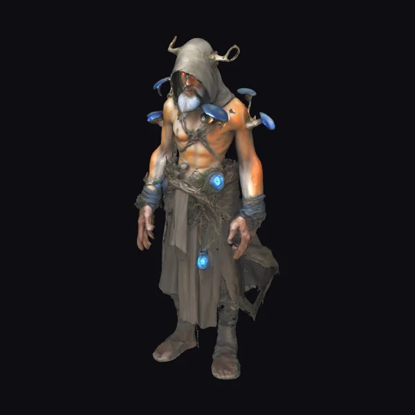 Ancient Druidic Male Figure