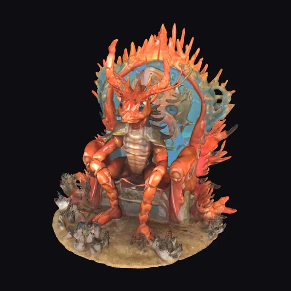 Majestic Shrimp King Throne