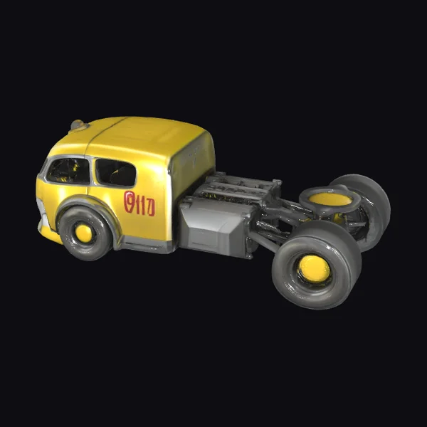 Yellow Truck Chassis