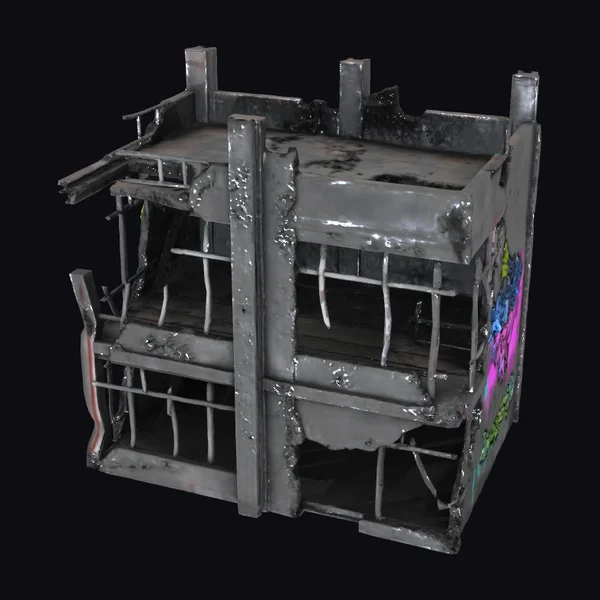 Cyberpunk Building Ruins