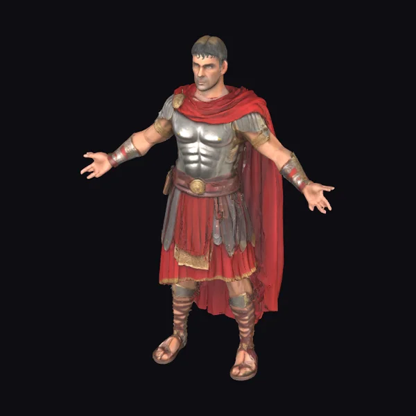 Ancient Roman Warrior Standing