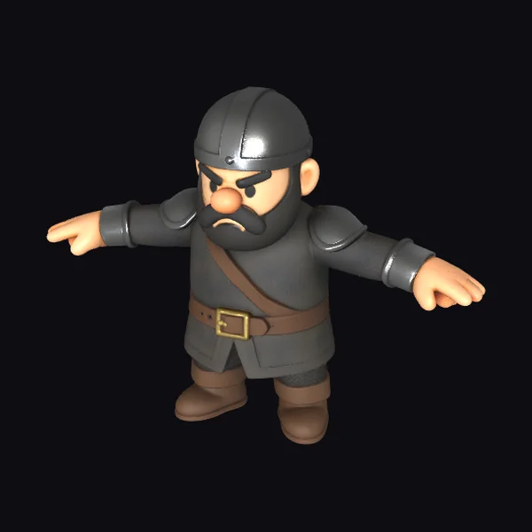 Angry Crusader Soldier