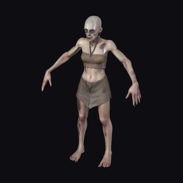 Bald Female Zombie