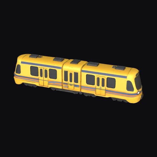 Yellow Metro Train