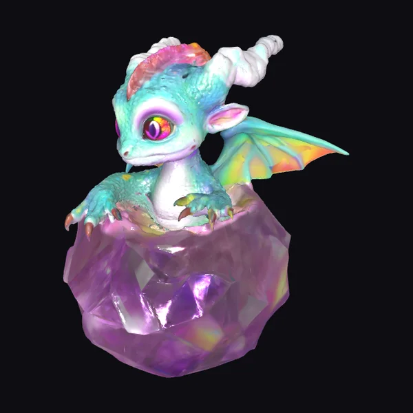 Baby Dragon Crystal Hatchling