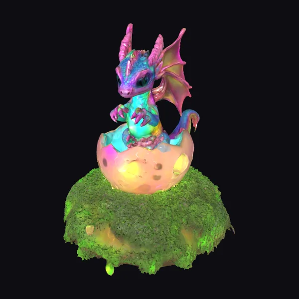Baby Dragon Crystal Egg