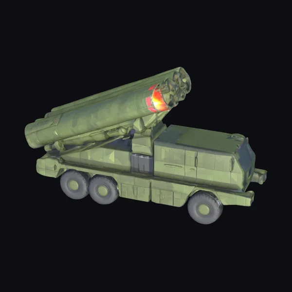 Low Poly Missile Launcher