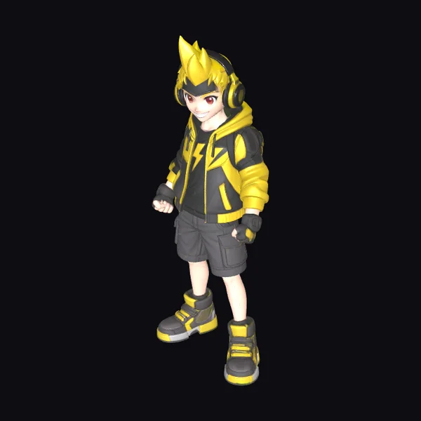 Yellow Black Hero Outfit