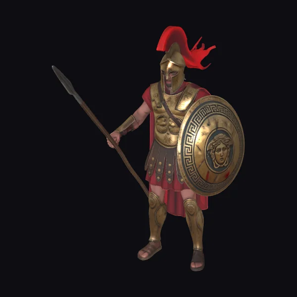 Ancient Greek Hoplite Warrior