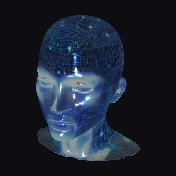 Glowing Circuit Head