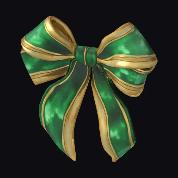 Emerald Ribbon Bow