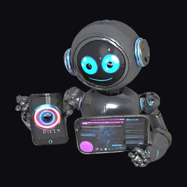 Smiling Robot with Smartphones